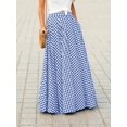 thumbnail image 2 of Elegant Women's Skirt,High-Waisted, Wide-Sweep, Flowy A-Line Skirt, 2 of 8