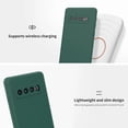 thumbnail image 5 of Galaxy S10 Case, Silky-Soft Touch Full Body Protection Shockproof Cover Case [Drop Protection, Non-Slip] with Soft Microfiber Lining Cushion Shockproof Cover for Galaxy S10 6.1" Green, 5 of 14