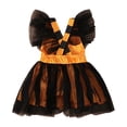 thumbnail image 3 of Aihuaihua Baby Set Halloween Girls Bodysuits Romper Dresses Skeleton Pumpkin Bat Print Comfortable Clothes for Toddler Halloween Dress Tutu for Toddler Girls, 3 of 7