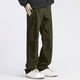 thumbnail image 4 of Pantalones de trabajo de longitud completa para hombre, de color liso, con bolsillos, de pierna recta, 4 of 8