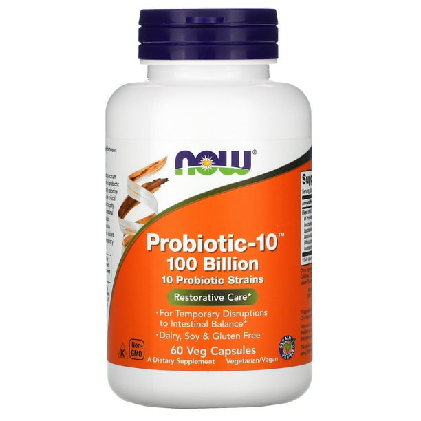 Now Foods Probiotic10, 100 Billion, 60 Veg Capsules