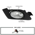 thumbnail image 3 of Spec-D Tuning Clear Bumper Driving Fog Lights + Bulbs + Switch Compatible with 2001-2003 Honda Civic Coupe Sedan 2Dr/4Dr L+R Pair Assembly, 3 of 7