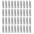 thumbnail image 1 of Unique Bargains 40Pack 3.2x18mm Metal Shoelace Tips Open Mouth Shoelace Repair Cords End Tips Silver, 1 of 6