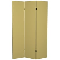 Oriental Furniture 6 ft. Tall Double Sided Khaki Canvas Room Divider