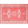 thumbnail image 1 of Ahgly Company Indoor Rectangle Geometric Red Traditional Area Rugs, 3' x 5', 1 of 4