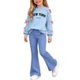 thumbnail image 2 of Amidoa Girls Sweatsuits 2pcs Sets Fall Winter Clothes Casual Cute Sweatshirt and Sweatpants Outfits, 2 of 8