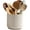 White, variant on Utensil Holder Rustic Farmhouse Ceramic Utensil Crock for Countertop 5.3-Inch Handcrafted Kitchen Cooking Utensil Crocks with Cork Base Kitchen Decor Utensil Caddy(Pure White)
