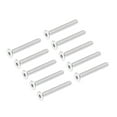 thumbnail image 4 of Uxcell M4x30mm Flat Head Machine Screws Inner Hex Screw 304 Stainless Steel Fasteners Bolts 20 Pack, 4 of 5