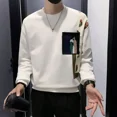 thumbnail image 5 of Sudadera con capucha de algodón con estampado para hombre, camisetas blancas, ropa de calle de diseñador, ropa de una pieza barata, ropa de otoño Y2k, emo S, 5 of 5