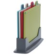 thumbnail image 3 of 4-Color Multifunctional Non-Slip Cutting Board Set with Base - Food Grade PP, Ideal for Preventing Cross-Contamination in Kitchen, 3 of 5