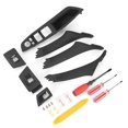thumbnail image 1 of 7Pcs/Set Door Handle Window Switch Panel 51417225873 Fit for 5 Series 520 523 525 F10 F11 F18Black, 1 of 3