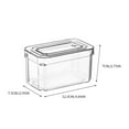 thumbnail image 3 of Refrigerator Storage Box, Stackable Covered Refrigerator Storage Box, Transparent Plastic Food Storage Box, Suitable For Kitchen, Countertop, Cabinet, Refrigerator, 15.22 Oz., 3 of 6