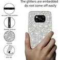 thumbnail image 3 of Compatible with Poco X3 Pro Case, Glitter Sparkly Xiaomi Poco X3 Pro Phone Case with Slim Silicone Shockproof Protective Bumper Cover for Cute Girls Women (Silver), 3 of 14