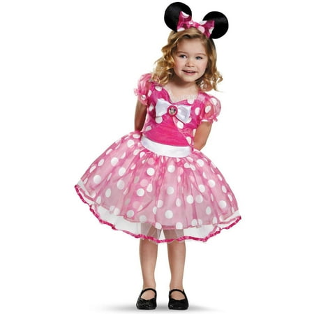 Girl's Pink Minnie Tutu Deluxe Toddler Halloween Costume