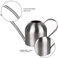 thumbnail image 2 of Regadera de oficina Estilo moderno ultrafino Acero inoxidable cepillado Regadera de habitación de 500 ml Mango cómodo Boca larga Cuerpo duradero Adecuado para uso en interiores y exteriores, 2 of 6