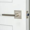 thumbnail image 3 of Viaggio Qadmhmmil_Prv_238_Lh Quadrato Hammered Left Handed Solid Brass Privacy Door Lever, 3 of 7