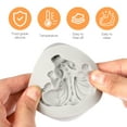 thumbnail image 5 of Soimiss Creative Dinosaur Silicone Cake Mold White Non Stick Flexible Baking Tool for Candy, 5 of 6
