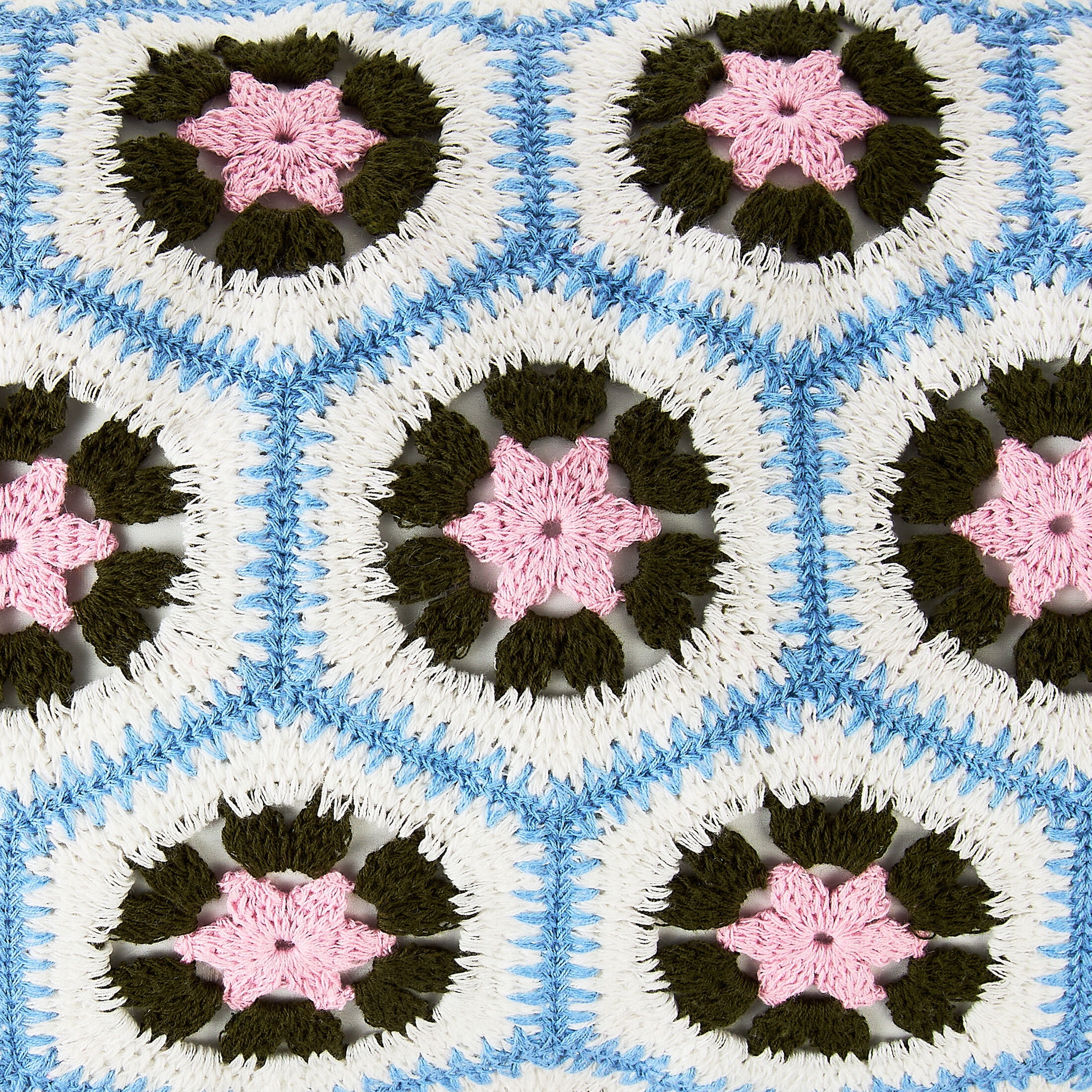 Mainstays 8" x 36" Multicolor Crochet Bolster Decorative Pillow