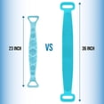 thumbnail image 2 of Depurador de espalda de silicona extra largo de 90 cm/36 pulgadas para ducha, depurador corporal de baño de doble cara, exfoliante de limpieza profunda que mejora el acné de la espalda, fácil de, 2 of 6