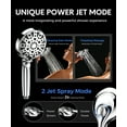 thumbnail image 4 of Hodvit Filtered Shower Head, Handheld High Pressure with 10 Spray Modes and Pause, Chrome, 4 of 8
