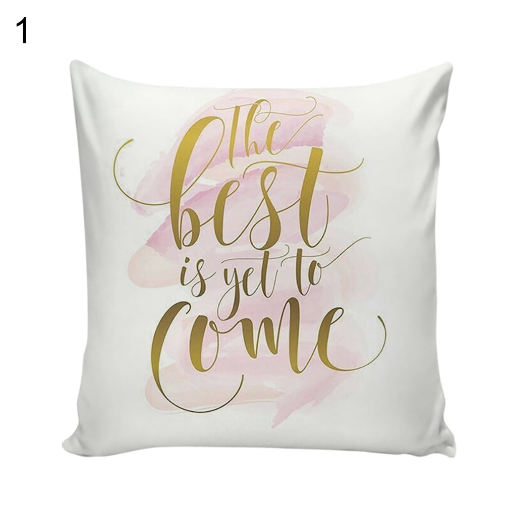 Details about   Pink Letters Geometric Throw Pillow Cases Cushion Covers Bedroom Decorations 18" 