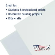 U.S. Art Supply 4 X 5 inch Professional Artist Quality Acid Free Canvas Panel Boards for Painting 12-Pack (1 Full Case of 12 Single Canvas Board Panels)