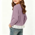 thumbnail image 5 of ATOGUTA Girls Long Sleeve Shirts Casual Long Sleeve T Shirts Kids Crewneck Tops Fashion Tees Size 0-12, Hot Pink, 5 of 6