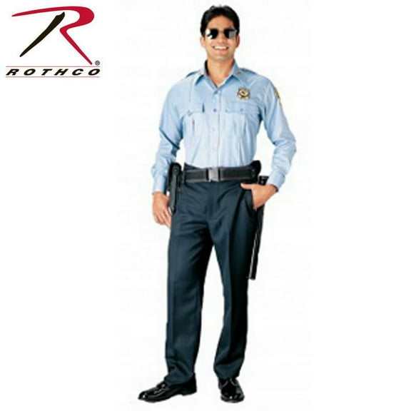 (Price/EA)Rothco 30000 Long Sleeve Uniform Shirt-Light Blue-S