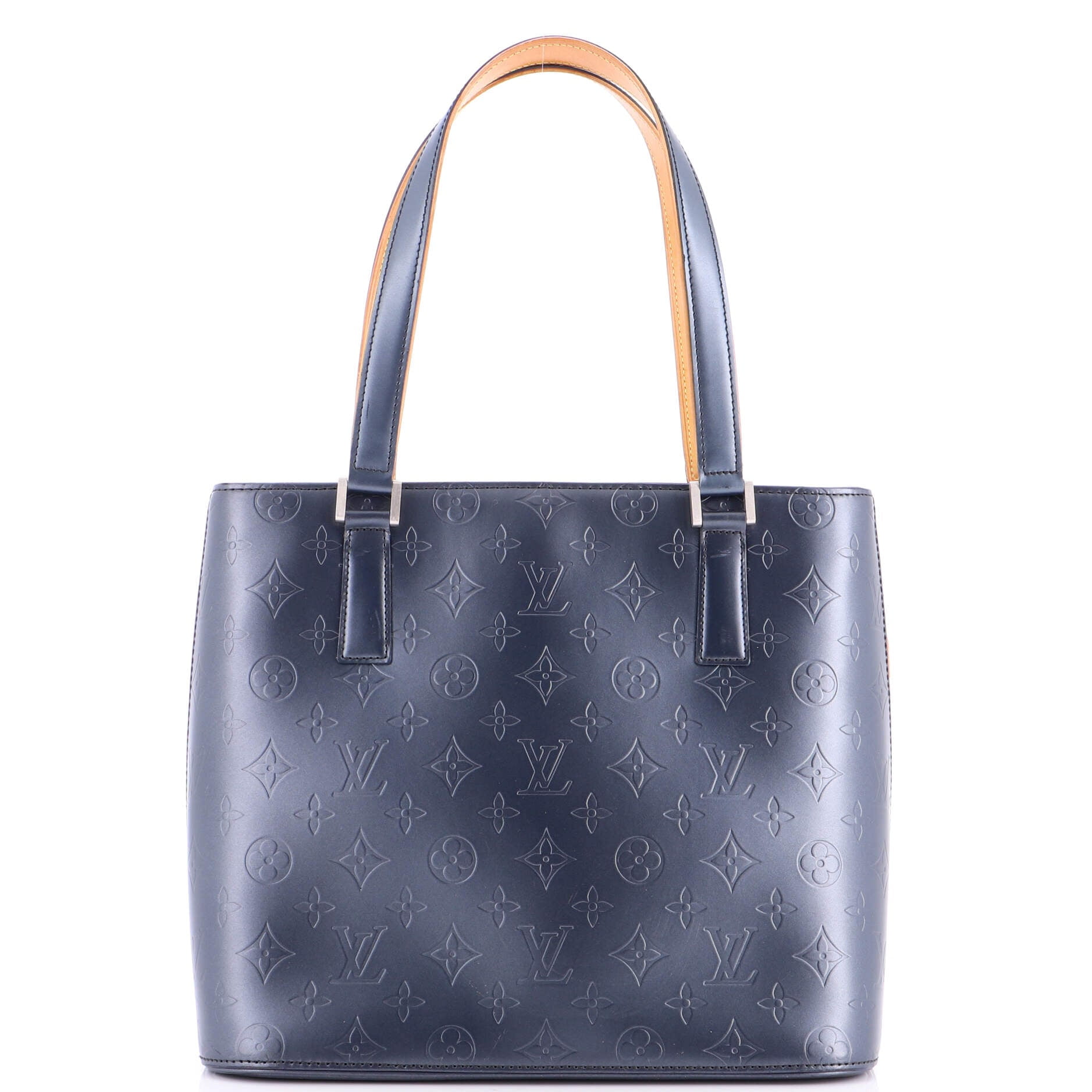 Pre-Owned Louis Vuitton Mat Stockton Handbag Monogram Vernis By Rebag