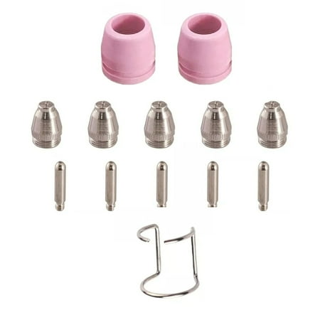 

Cutting Torch Consumables Nozzles Electrodes Shield Cups Bracket Plasma Cutting Tool Kit