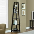 thumbnail image 2 of Monarch Specialties Bookshelf, Etagere, Corner, 5 Tier, 72"H, Office, Bedroom, Brown Laminate, 2 of 3