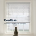 thumbnail image 2 of REGAL estate Cordless 2" Flat Slat Venetian Blinds, 50.5"W x 64"H, White, 2 of 7