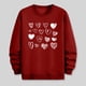 thumbnail image 5 of TaTaai Men's Valentine Heart Print Long Sleeve Round Neck Pullover, Valentine's Day Gift, Casual Sports Activewear Top Gift, 5 of 6