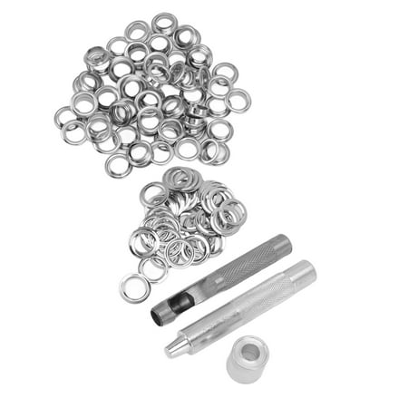 

100 Sets Grommets Eyelets And Install Tool 1cm Inner Diameter Easy To Use Durable Metal Grommet Tool Kit Anti Crack For Handicraft