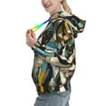 thumbnail image 2 of Xecao Colorful Bulldog Duo Pattern Hoodies for Women Sweatshirts Long Sleeve Sweatshirts Pullover Outfits with Pocket-XX-Large, 2 of 7