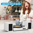 thumbnail image 3 of Tocadiscos DANFI AUDIO DF Vintage Bluetooth de 3 velocidades blanco, 3 of 5