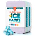 thumbnail image 1 of Paquetes de hielo Healthy Packers Slim de larga duración para lonchera, 1 of 8