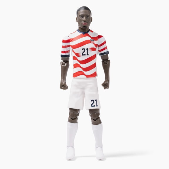Banbo Toys SOCKERS 2026 USMNT Tim Weah Home Jersey 8" Collectible Soccer Action Figure