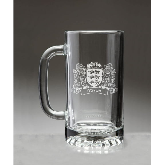 O'Brien Irish Coat of Arms Beer Mug with Lions