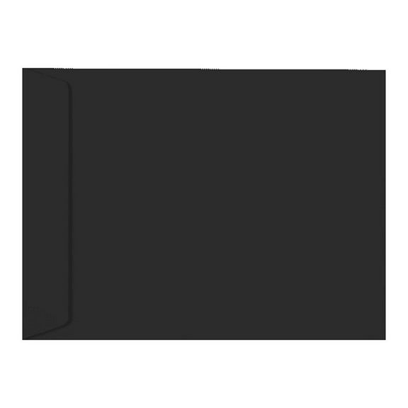 LUXPaper 8 1/2 x 10 1/2 Open End Envelopes, Midnight Black, 50/Pack