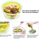 thumbnail image 5 of Secador de lechuga y lavadora de vegetales manual sin BPA para ensalada grande con diseño de secado rápido, drenaje de lechuga y vegetales con facilidad, incluido Clear P, 5 of 5
