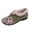 Green, variant on Winter Flats for Women Round Toe Splice Elegant Floral Embroidery Plush Warm Slip on Dress Shoes Casual Low Top Walking Shoes Pink Size 7.5