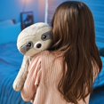 thumbnail image 2 of Hugimals Sam the Sloth 4.5lbs Weighted Stuffed Animal Stress Relief Plush for Adults and Kids, 2 of 3