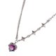 thumbnail image 4 of Collar de amatista sintética Artificial púrpura, collar con colgante de corazón de amor para mujer, 4 of 8