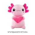 thumbnail image 2 of Vrvttad Axolotl Plush Toy, Cute Soft Stuffed Animal, Cuddly Hexagonal Salamander Doll for Kids Bedtime Easter Basket Stuffers, Christmas Birthday Gifts11.81×5.51×4.72in (Blue), 2 of 6