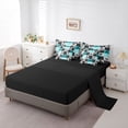 thumbnail image 5 of Castle Fairy Patchwork Extreme Motorcycle Twin Bedding Sets 7-Piece for Youth, Chevron Dirt Bike Bedding Comforter Set for Modern Room, Blue Grey,Black Reversible, 5 of 7