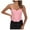 Pink, variant on BYHONG Women Fashion Sexy Lace Corset Vintage Bustier Spaghetti Strap Backless Boned Party Crop Top White M