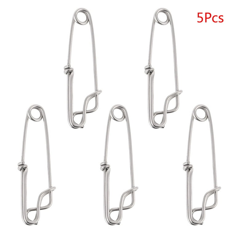 HGYCPP 5Pcs/Pack Long Line Clips Stainless Steel Snap Swivel