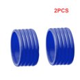 thumbnail image 3 of Toystoory Anillo de mango de raqueta de tenis de silicona, 2 uds., banda de fijación decorativa de Color sólido elástico, accesorios de Tenis Azul, 3 of 6