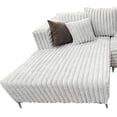 thumbnail image 4 of Sala Suave Alto Confort Acolchonada Sillón Sofá Blanco Peluche Reinicia 21 Muebles, 4 of 6